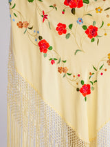 Silk Piano Shawl Duster With Fringe Dress arcadeshops.com