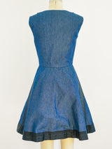 Galanos Denim Dress With Hook Hardware Dress arcadeshops.com