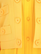 1990s Yellow Shirt With Attached Jacket Top arcadeshops.com