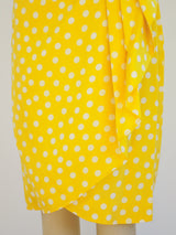Ungaro Yellow Floral And Polka Dot Ensemble Suit arcadeshops.com