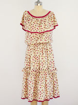 Yves Saint Laurent Rose Print Ensemble Dress arcadeshops.com