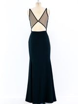 Valentino Rhinestone Star Gown Dress arcadeshops.com