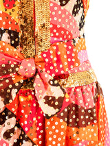 Oscar de la Renta Sequined Sleeveless Gown Dress arcadeshops.com