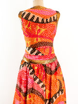 Oscar de la Renta Sequined Sleeveless Gown Dress arcadeshops.com