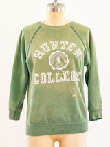 1960s Hunter College Patched Sweatshirt T-shirt arcadeshops.com
