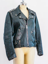 1960s Harley Davidson Leather Motorcycle Jacket Jacket arcadeshops.com