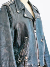 1960s Harley Davidson Leather Motorcycle Jacket Jacket arcadeshops.com