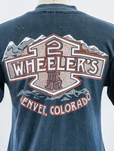 Faded Harley Davidson Wing Graphic Tee T-shirt arcadeshops.com