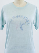 Light Blue Superstars Tee T-shirt arcadeshops.com