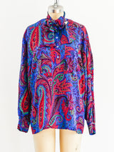 Escada Paisley Silk Blouse Top arcadeshops.com
