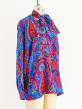 Escada Paisley Silk Blouse Top arcadeshops.com