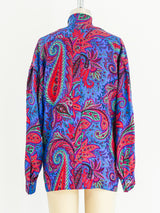 Escada Paisley Silk Blouse Top arcadeshops.com