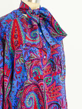 Escada Paisley Silk Blouse Top arcadeshops.com