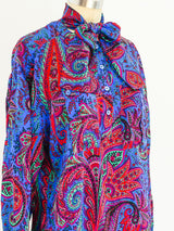 Escada Paisley Silk Blouse Top arcadeshops.com