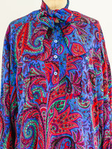 Escada Paisley Silk Blouse Top arcadeshops.com