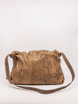 Carlos Falchi Snakeskin Buffalo Bag Accessory arcadeshops.com