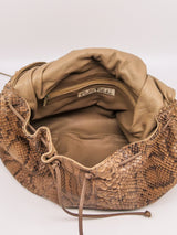 Carlos Falchi Snakeskin Buffalo Bag Accessory arcadeshops.com