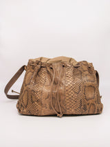 Carlos Falchi Snakeskin Buffalo Bag Accessory arcadeshops.com