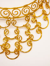 Scrolled Wire Bib Necklace Jewelry arcadeshops.com