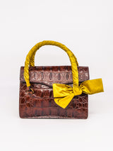 Miu Miu Embossed Leather Top Handle Bag Accessory arcadeshops.com