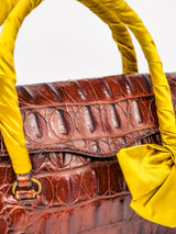 Miu Miu Embossed Leather Top Handle Bag Accessory arcadeshops.com