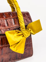 Miu Miu Embossed Leather Top Handle Bag Accessory arcadeshops.com