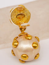 Studded Ball Drop Earrings Accessory arcadeshops.com