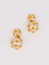 Studded Ball Drop Earrings Accessory arcadeshops.com