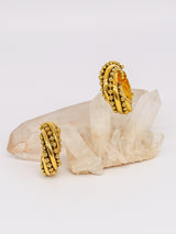 Ball Chain Twisted Hoop Earrings Accessory arcadeshops.com