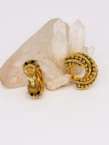 Ball Chain Twisted Hoop Earrings Accessory arcadeshops.com