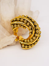 Ball Chain Twisted Hoop Earrings Accessory arcadeshops.com