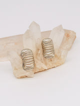 Ribbed Crescent Earrings Accessory arcadeshops.com