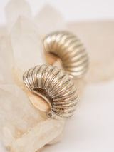 Ribbed Crescent Earrings Accessory arcadeshops.com