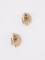 Ribbed Crescent Earrings Accessory arcadeshops.com