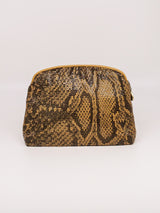 Whiting and Davis Snake Print Metal Mesh Clutch Accessory arcadeshops.com