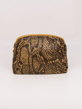 Whiting and Davis Snake Print Metal Mesh Clutch Accessory arcadeshops.com