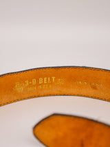 Enamel Tiger Buckle Snakeskin Belt Accessory arcadeshops.com