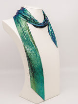 Iridescent Whiting and Davis Metal Mesh Scarf Accessory arcadeshops.com