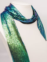 Iridescent Whiting and Davis Metal Mesh Scarf Accessory arcadeshops.com