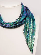 Iridescent Whiting and Davis Metal Mesh Scarf Accessory arcadeshops.com