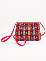 Nina Ricci Woven Velvet Shoulder Bag Accessory arcadeshops.com
