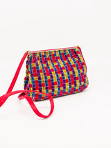 Nina Ricci Woven Velvet Shoulder Bag Accessory arcadeshops.com