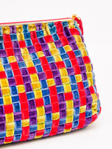 Nina Ricci Woven Velvet Shoulder Bag Accessory arcadeshops.com
