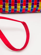 Nina Ricci Woven Velvet Shoulder Bag Accessory arcadeshops.com