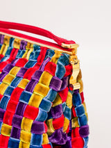 Nina Ricci Woven Velvet Shoulder Bag Accessory arcadeshops.com