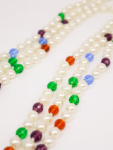 Moschino Pearl Bead Three Strand Necklace Accessory arcadeshops.com