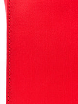 Donna Karan Red Satin Clutch Accessory arcadeshops.com