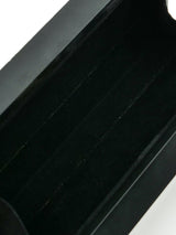 Donna Karan Black Satin Box Bag Accessory arcadeshops.com