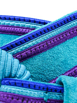 Yves Saint Laurent Turquoise Suede Belt Accessory arcadeshops.com