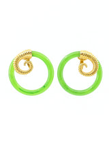 Faux Jade Ring Earrings Accessory arcadeshops.com